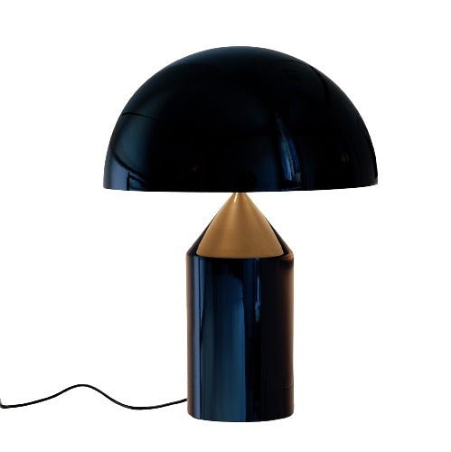Atollo Metal Table Lamp - Oluce - Table + Task - Satin Bronze - Small - HORNE