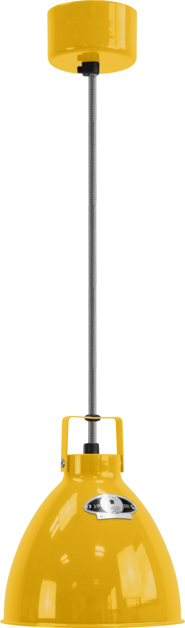 Augustin Pendant - A160 - Glossy Finish - Jielde - Pendants - Silver Grey - RAL9006 - Gold - HORNE