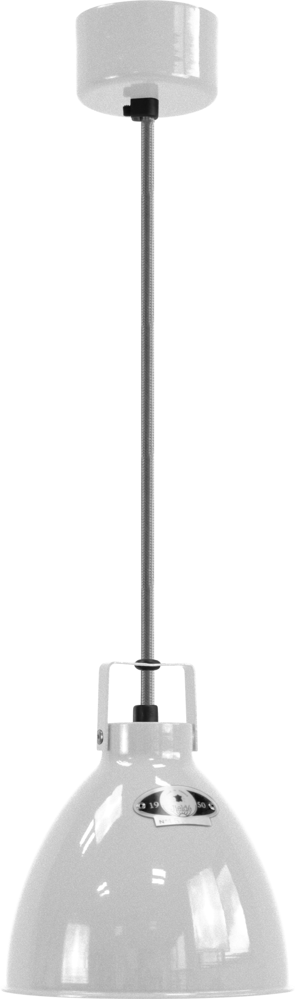 Augustin Pendant - A160 - Glossy Finish - Jielde - Pendants - Silver Grey - RAL9006 - Gold - HORNE