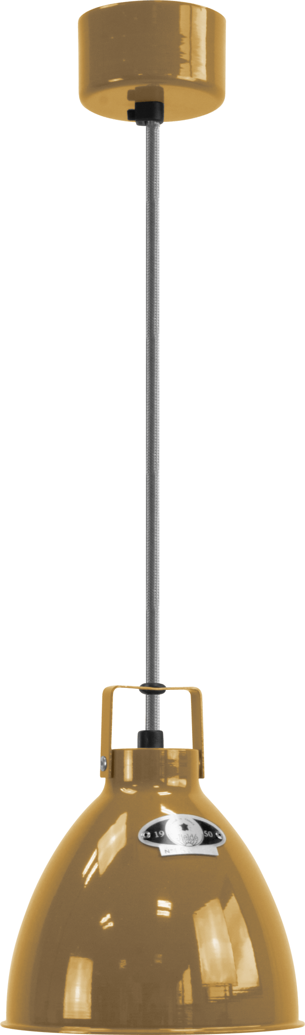 Augustin Pendant - A160 - Glossy Finish - Jielde - Pendants - Silver Grey - RAL9006 - Gold - HORNE