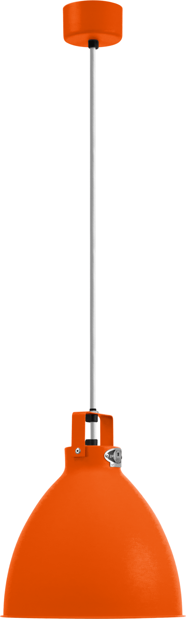 Augustin Pendant - A240 - Glossy Finish - Jielde - Pendants - Ocean Blue - RAL5020 - Gold - HORNE