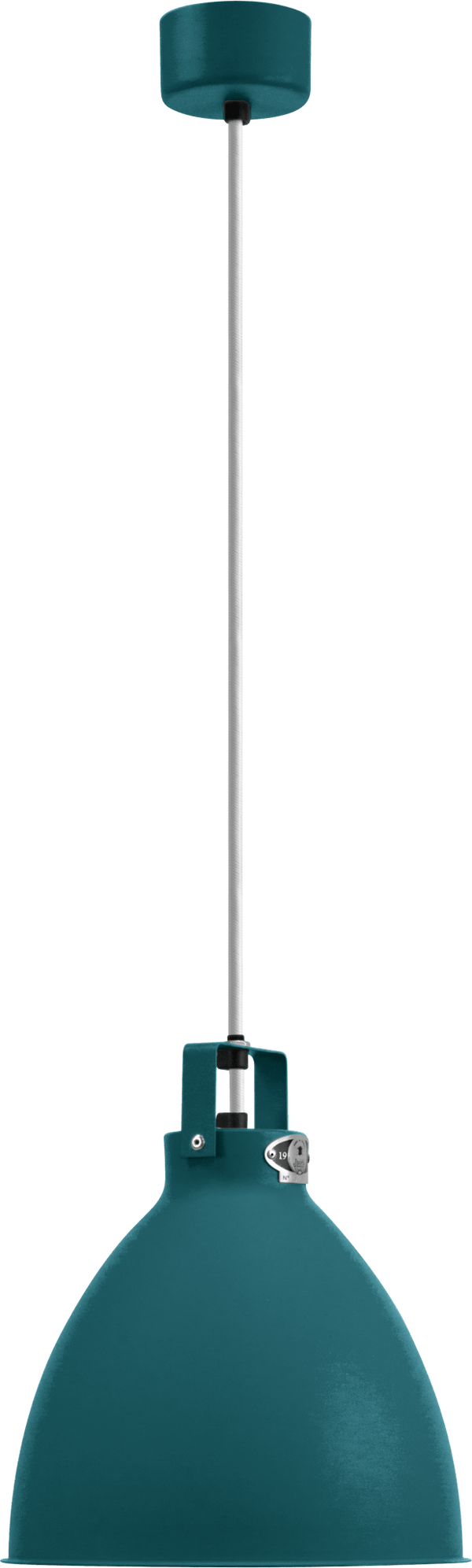 Augustin Pendant - A240 - Glossy Finish - Jielde - Pendants - Ocean Blue - RAL5020 - Gold - HORNE