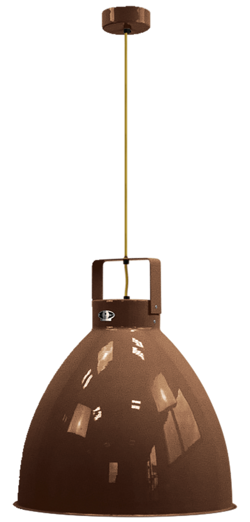 Augustin Pendant - A540 - Glossy FInish - Jielde - Pendants - Burgundy - RAL3005 - Gold - HORNE