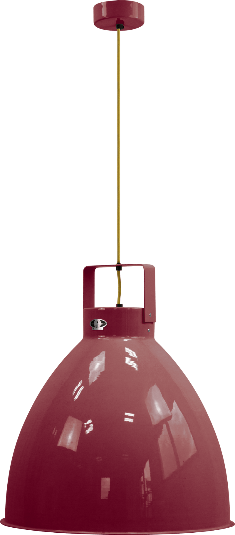 Augustin Pendant - A540 - Glossy FInish - Jielde - Pendants - Burgundy - RAL3005 - Gold - HORNE
