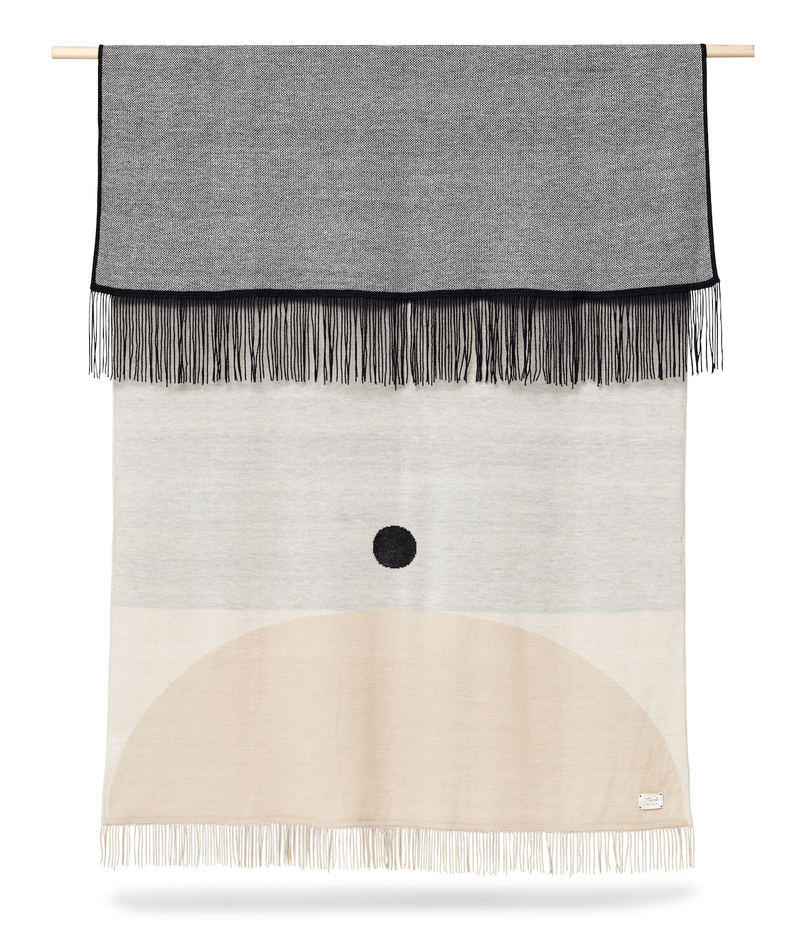 Aymara Plaid Throw - Form + Refine - Blankets + Throws + Pillows - Pattern Grey - HORNE