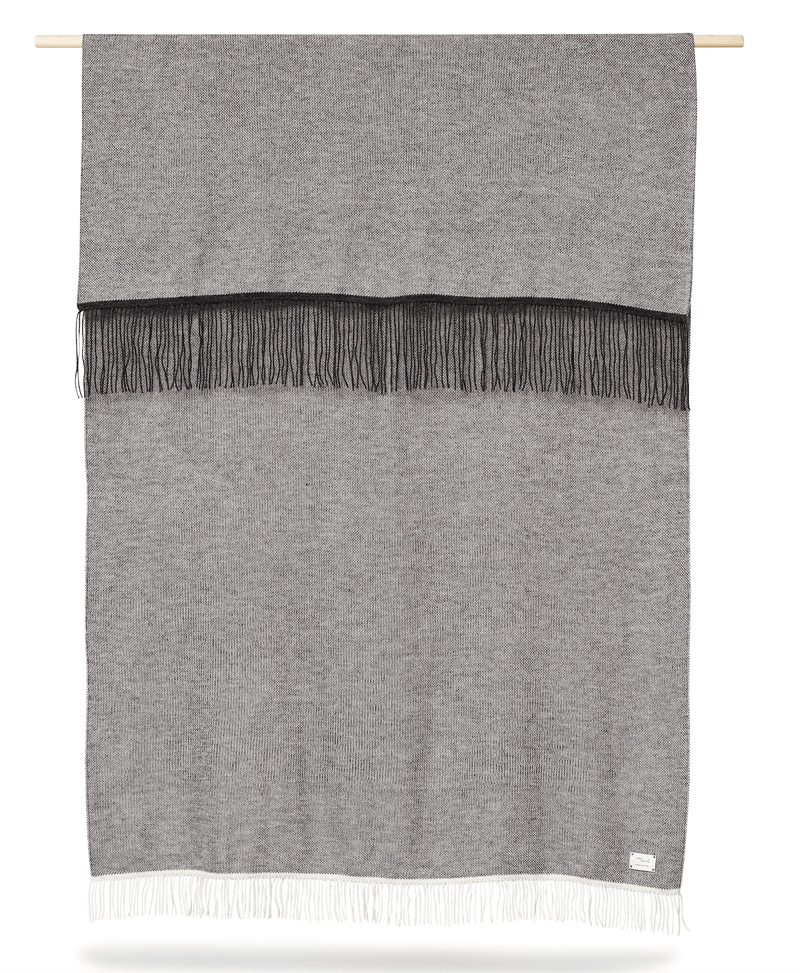 Aymara Plaid Throw - Form + Refine - Blankets + Throws + Pillows - Pattern Grey - HORNE