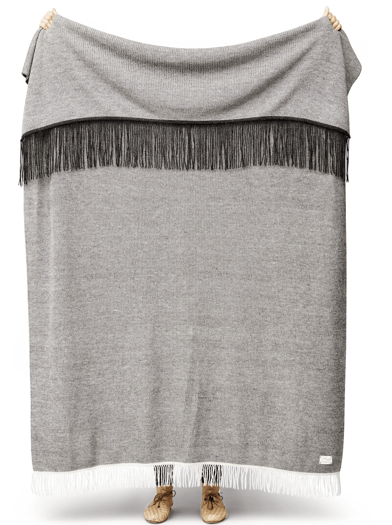 Aymara Plaid Throw - Form + Refine - Blankets + Throws + Pillows - Pattern Grey - HORNE