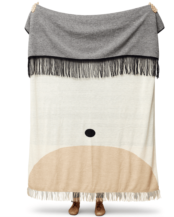 Aymara Plaid Throw - Form + Refine - Blankets + Throws + Pillows - Pattern Cream - HORNE