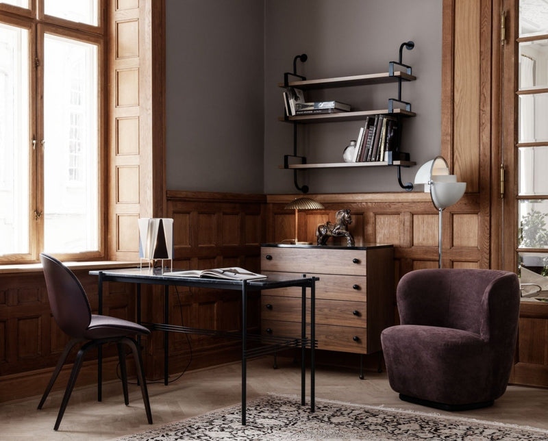 B - 4 Table Lamp - Gubi - Table + Task - Black & White - HORNE