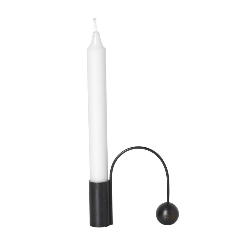 Balance Candle Holder - Ferm Living - Candle Holders - Black Brass - HORNE