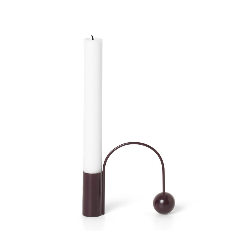 Balance Candle Holder - Ferm Living - Candle Holders - Black Brass - HORNE