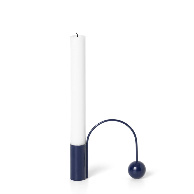 Balance Candle Holder - Ferm Living - Candle Holders - Black Brass - HORNE