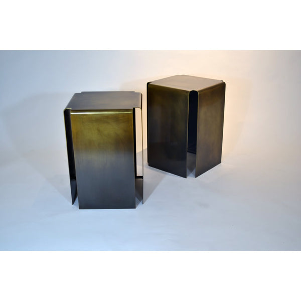 NEED COPY Baltic Occasional Table - Darkened Brass