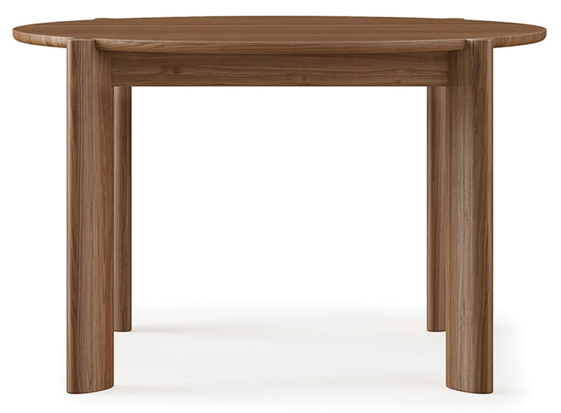 Bancroft Round Dining Table - Gus* Modern - Tables + Desks - Walnut - HORNE