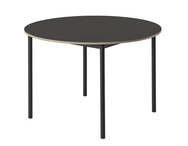 Base Round Table - Muuto - Table + Task - Black Top/Plywood/Black Base - HORNE