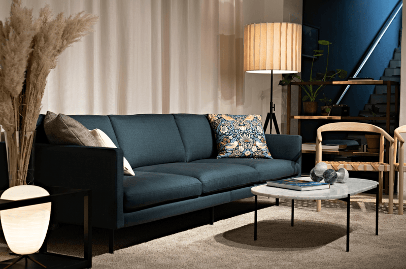 Basel 95 Sofa - 260 - Adea - Sofas - Kvadrat Harald 3 - 0212 - Black - HORNE