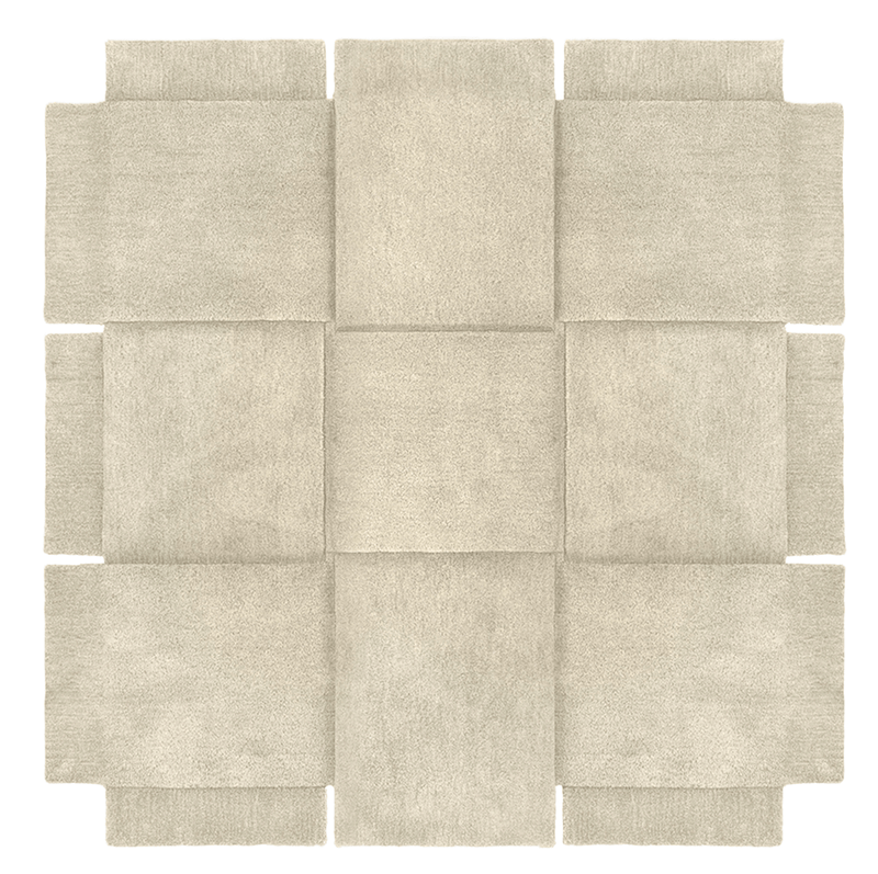 Basket Rug - Design House Stockholm - Rugs - Large - Beige - HORNE