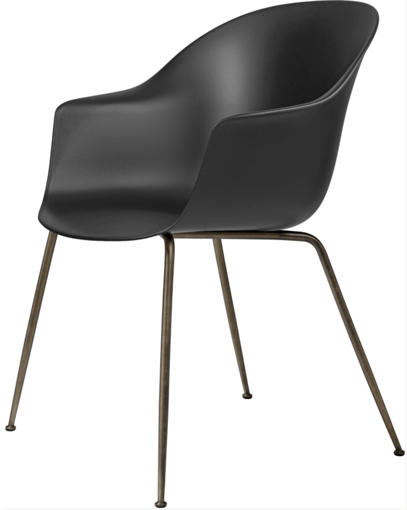 Bat Dining Armchair - Antique Brass Base