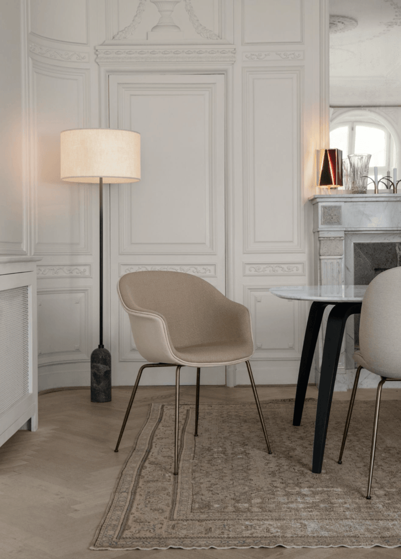 Bat Dining Armchair - Black Matte Base - Gubi - Chairs - Black - HORNE