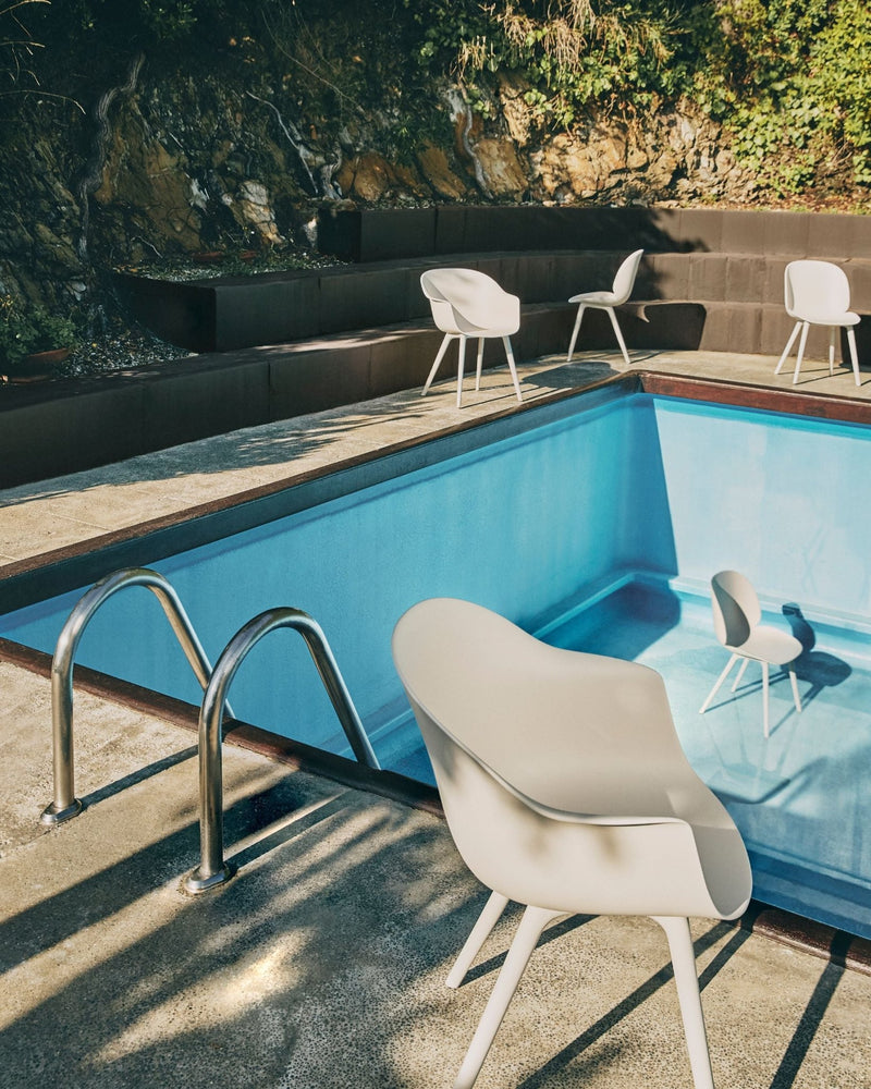 Bat Dining Armchair - Outdoor - Gubi - Outdoor Furniture - Alabaster White - HORNE