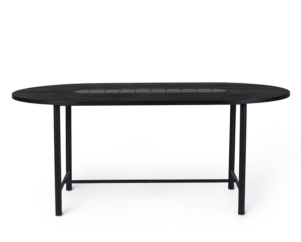 Be My Guest Dining Table - Warm Nordic - Tables - 71" - Black Oak/ Black Ceramic - HORNE