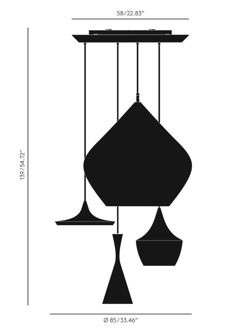 Beat Range Round LED Pendant System - Tom Dixon - Pendants - HORNE