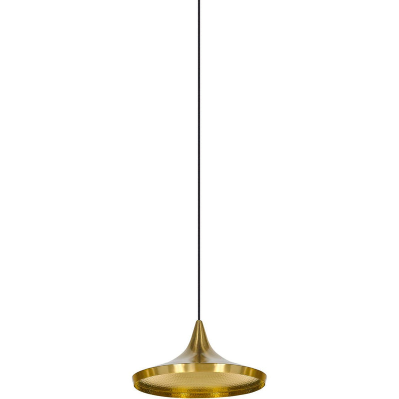 Beat Wide Pendant - Brass