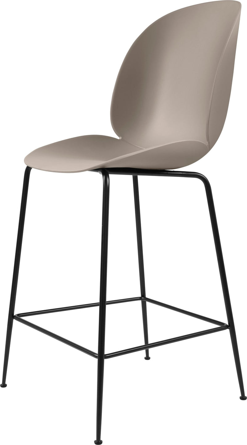 Beetle Counter Chair Un - Upholstered - Matte Black - Gubi - Stools + Benches + Ottomans - Black - HORNE