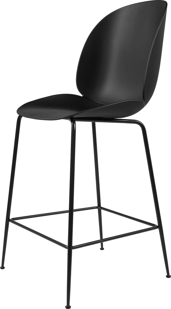 Beetle Counter Chair Un - Upholstered - Matte Black - Gubi - Stools + Benches + Ottomans - Black - HORNE
