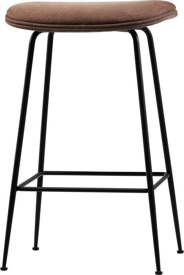 Beetle Counter Stool - Fully Upholstered - Gubi - Stools + Benches + Ottomans - Black Matte - Canvas 2 - 0674 - HORNE