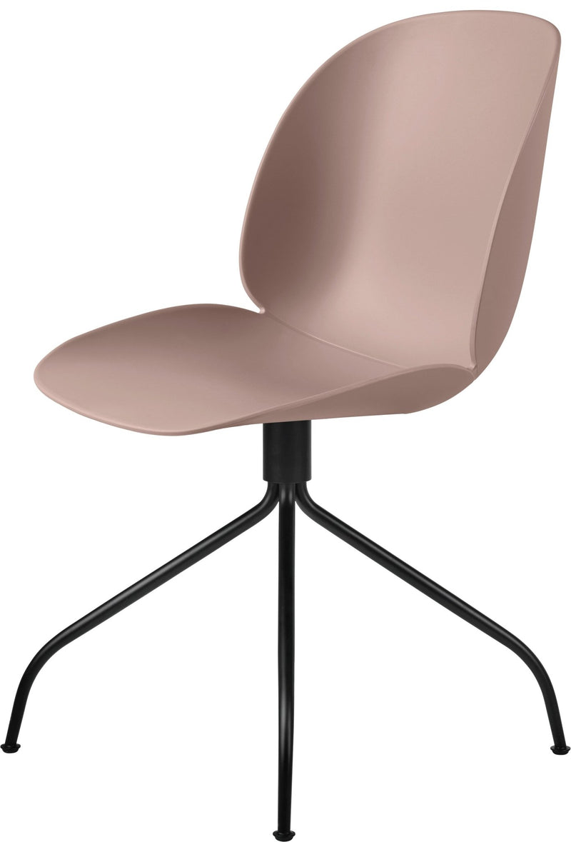 Beetle Meeting Chair - Black Swivel Base - Gubi - Chairs - Black - HORNE