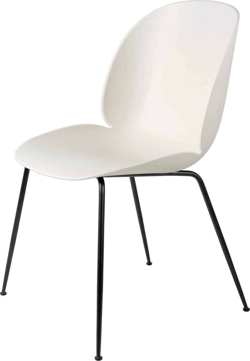 Beetle Shell Dining Chair - Matte Black - Gubi - Chairs - Alabaster White - HORNE