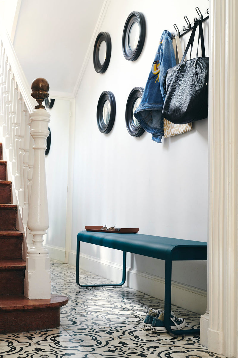 Bellevie Bench - Fermob - Outdoor Furniture - Acapulco Blue - HORNE