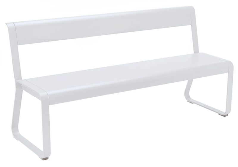 Bellevie Bench with Back - Fermob - Outdoor Furniture - Black Cherry - HORNE