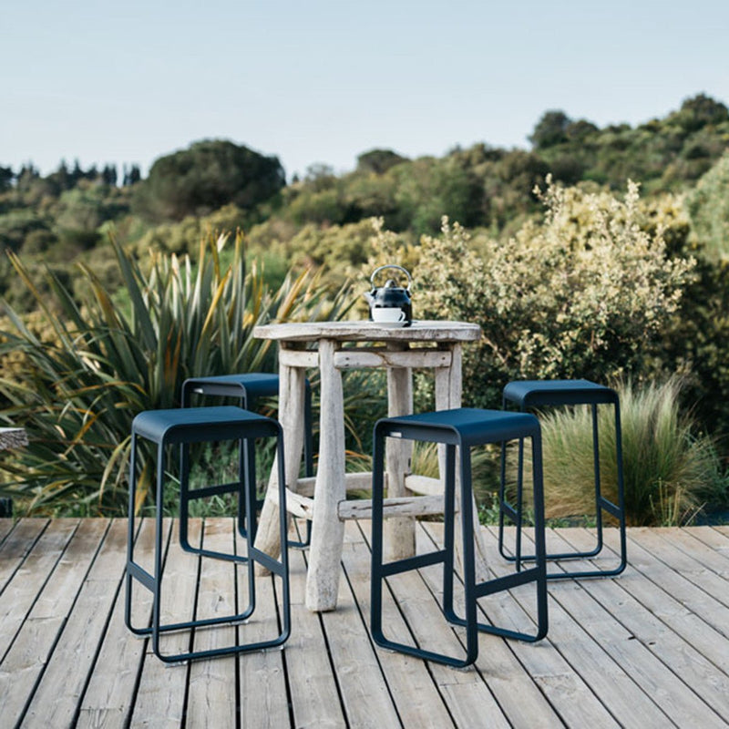 Bellevie High Stool without Backrest - Fermob - Outdoor Furniture - Black Cherry - HORNE