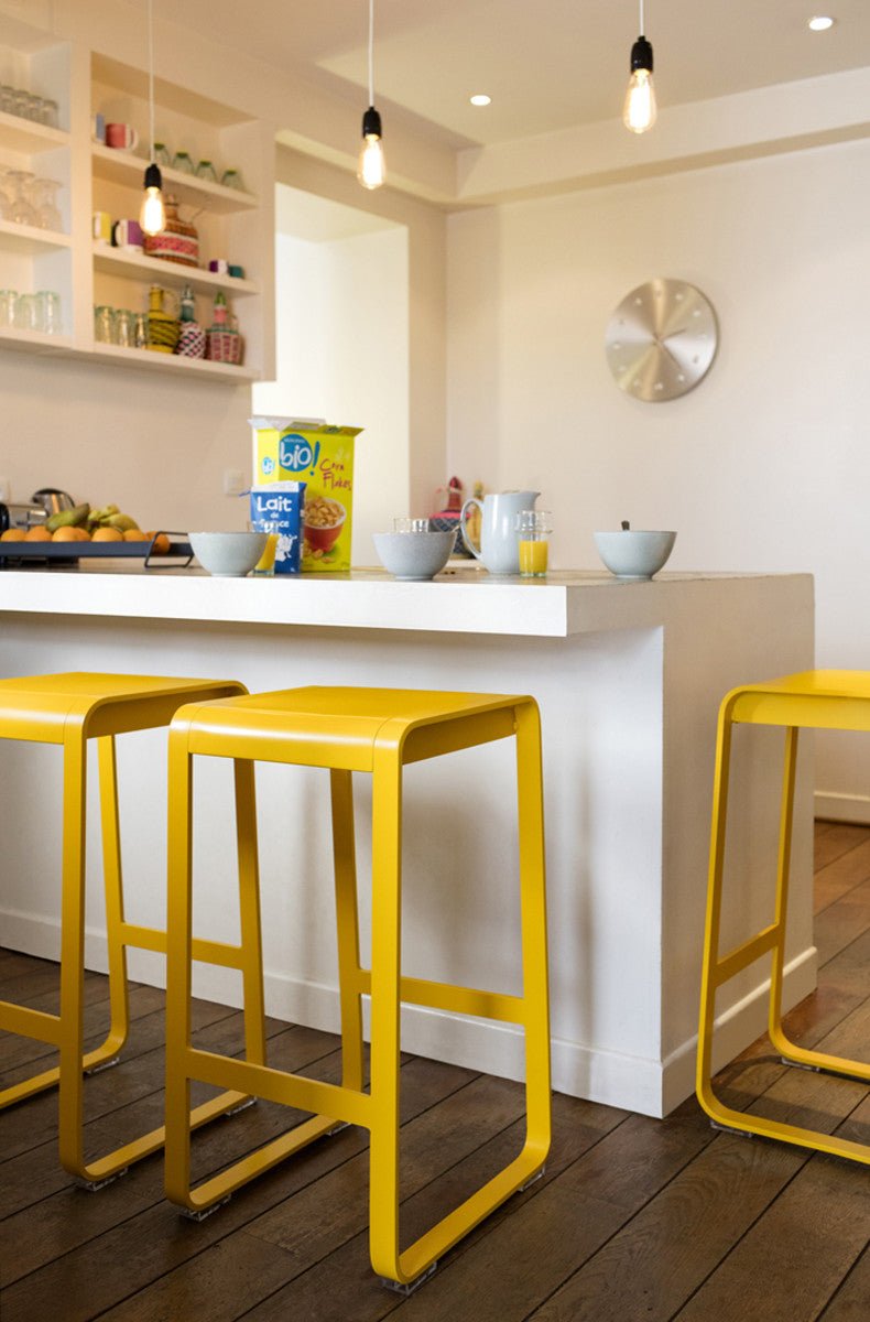 Bellevie High Stool without Backrest - Fermob - Outdoor Furniture - Black Cherry - HORNE