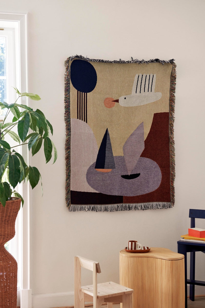 Bird Tapestry Blanket - Ferm Living - HORNE