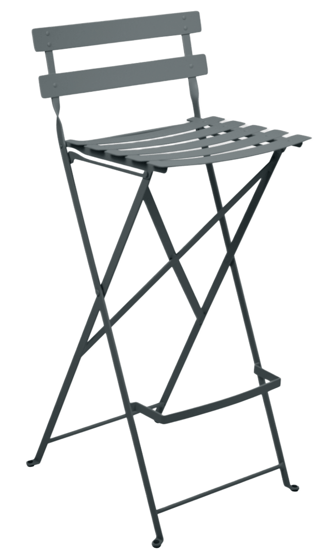 Bistro Bar Stool - Set of 2 - Fermob - Outdoor Furniture - Black Cherry - HORNE