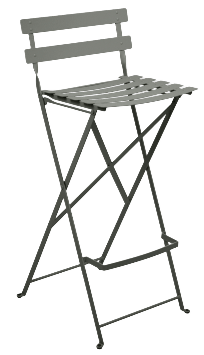 Bistro Bar Stool - Set of 2 - Fermob - Outdoor Furniture - Black Cherry - HORNE