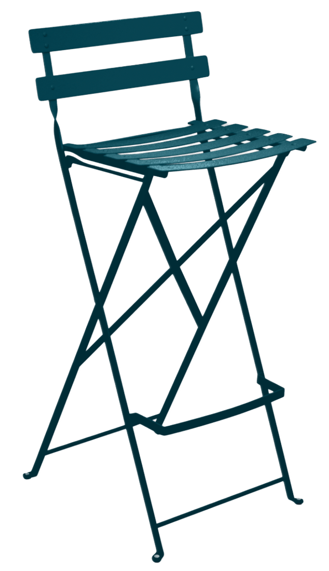 Bistro Bar Stool - Set of 2 - Fermob - Outdoor Furniture - Black Cherry - HORNE