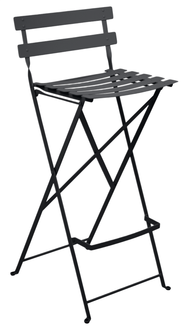 Bistro Bar Stool - Set of 2 - Fermob - Outdoor Furniture - Black Cherry - HORNE