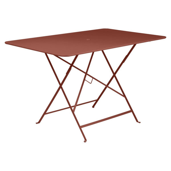 Bistro Rectangular Folding Table - 46" x 30" - Fermob - Outdoor Furniture - Red Ochre - HORNE