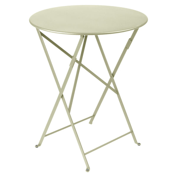 Bistro Round Folding Table - 24" - Fermob - Outdoor Furniture - Willow Green - HORNE