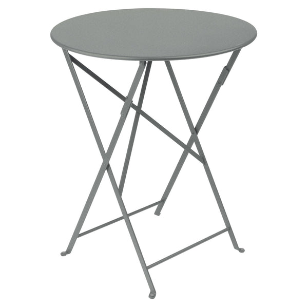 Bistro+ Round Table - 24" - Fermob - Outdoor Furniture - Lapilli Grey - HORNE
