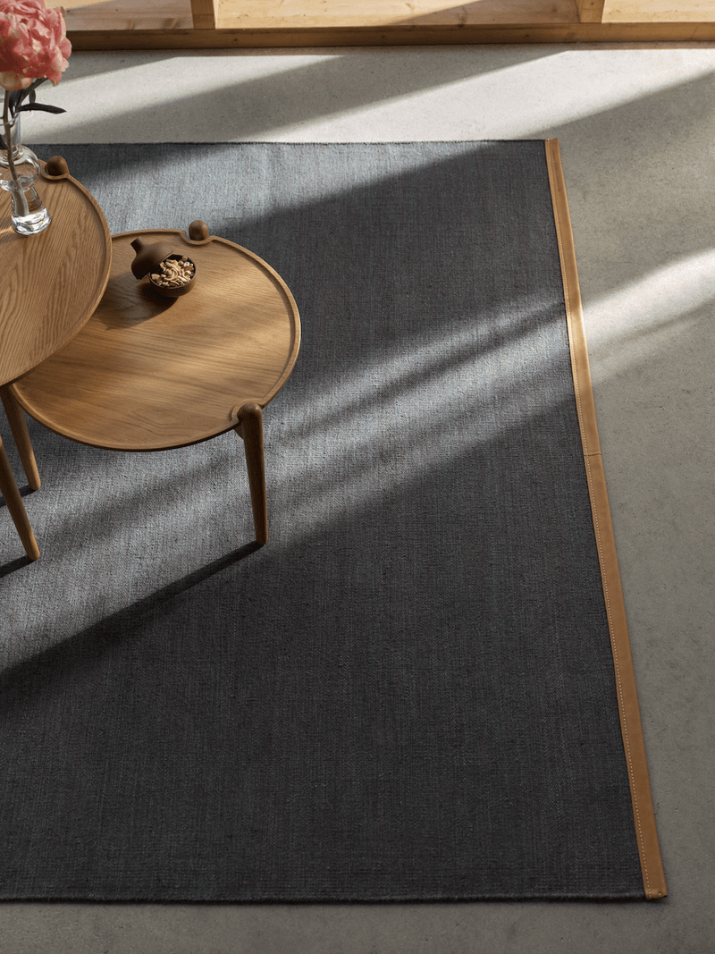 Björk Wool & Cotton Rugs - Design House Stockholm - Rugs - Small - Dark Grey - HORNE