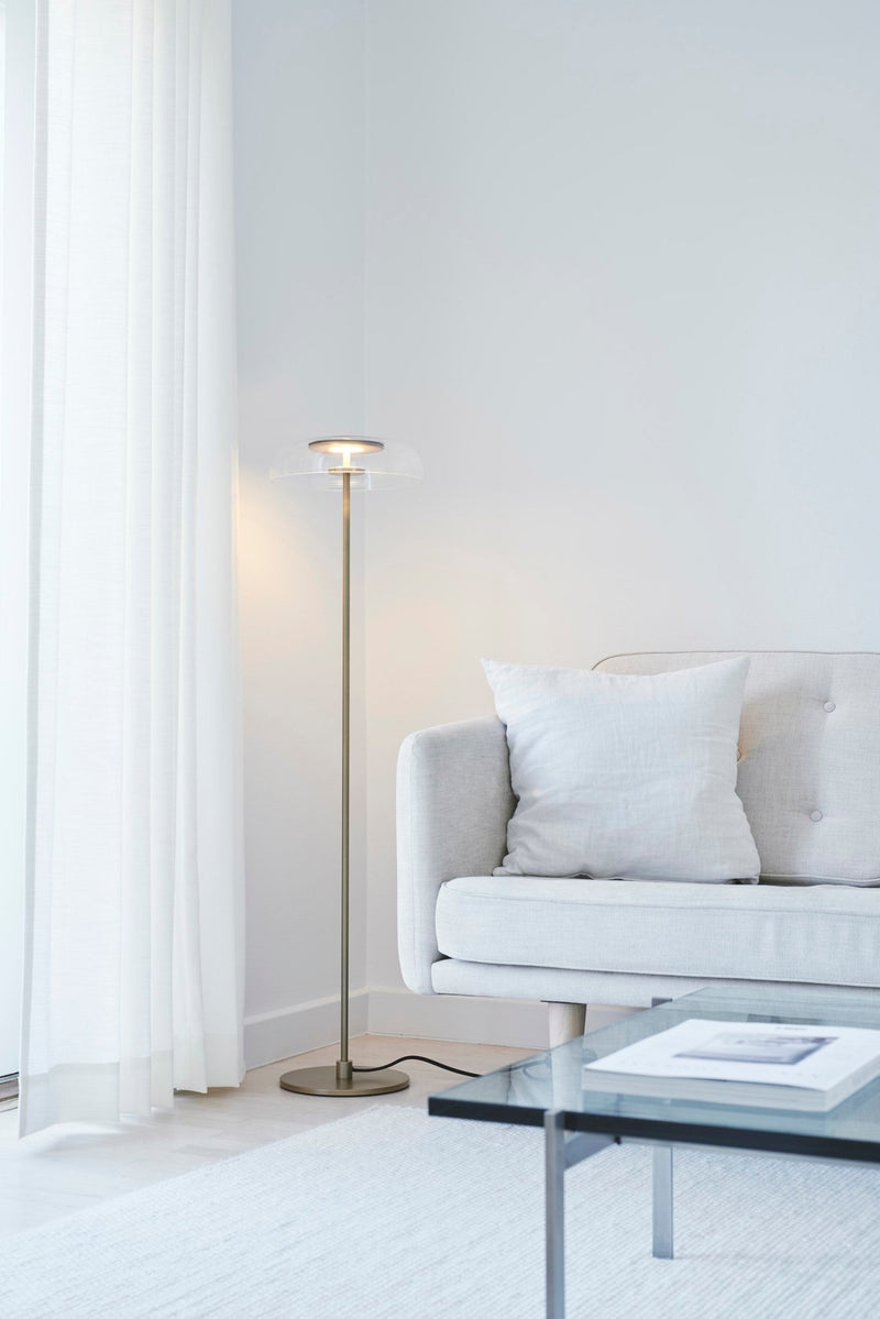 Blossi Floor Lamp - Nuura - Floor Lamps - Nordic Gold/Clear - HORNE