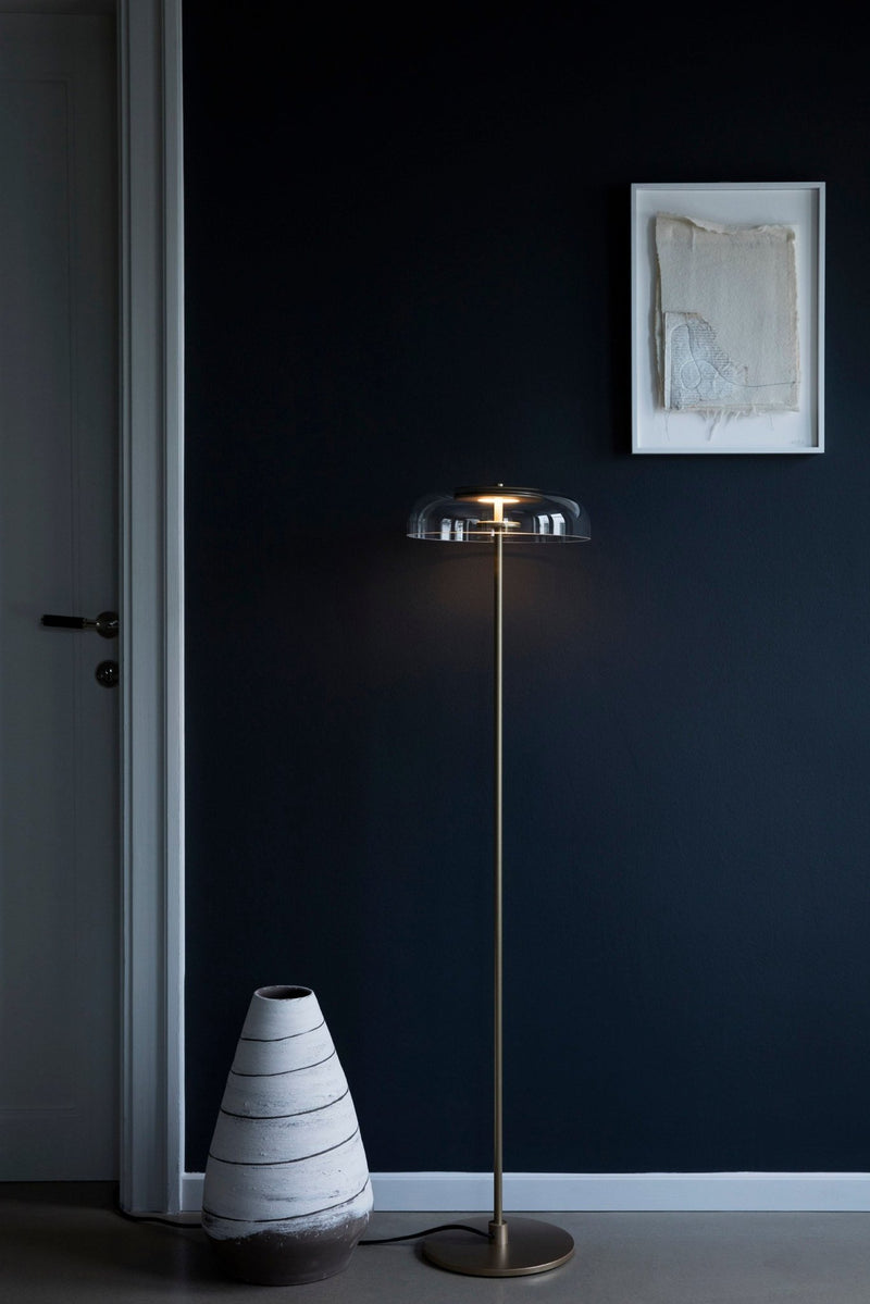 Blossi Floor Lamp - Nuura - Floor Lamps - Nordic Gold/Clear - HORNE
