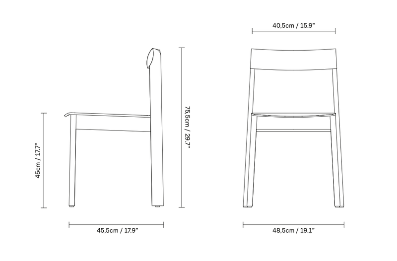 Blueprint Chair - Form + Refine - Chairs - Natural Oiled Oak - HORNE