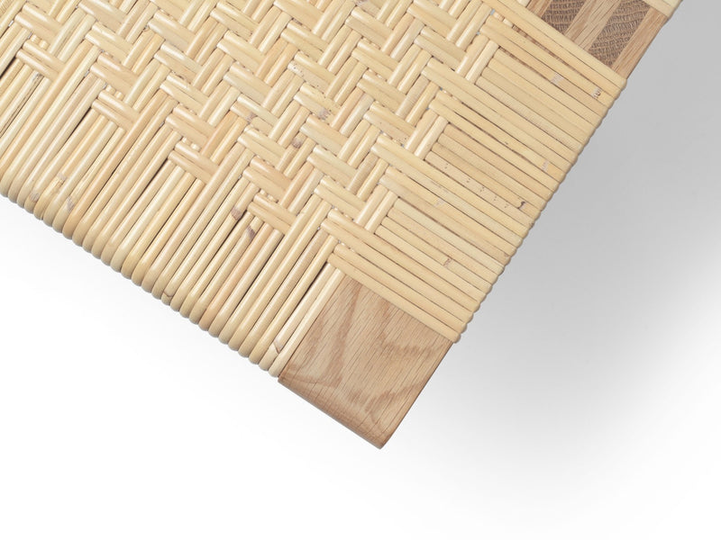 Large rectangular wicker coffee table by Carl Hansen & Son