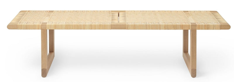 Large rectangular wicker coffee table by Carl Hansen & Son